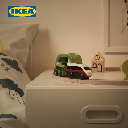 IKEA LILLABO Kereta Lokomotif Baterai