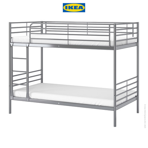 IKEA SVARTA Rangka Tempat Tidur Tingkat 90x200 cm
