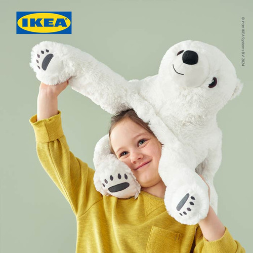 IKEA SNUTTIG Boneka Beruang Kutub 60cm