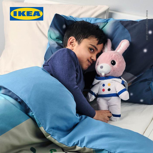 IKEA AFTONSPARV Boneka Astronot Kelinci 28 cm