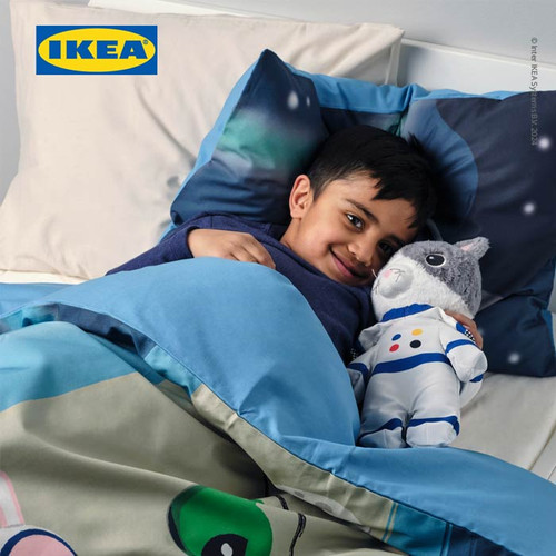 IKEA AFTONSPARV Boneka Astronot Kucing 28 cm