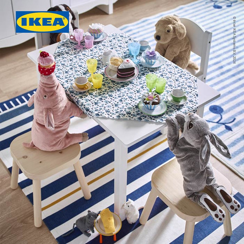 IKEA SUNDVIK Kursi Kecil Anak Putih 28x29x55 cm