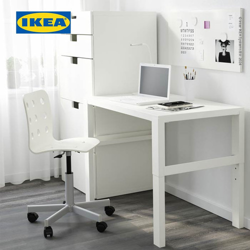 IKEA PAHL Meja Belajar Anak Minimalis Putih 96x58 cm