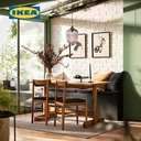 IKEA NACKANAS Meja Makan Minimalis Akasia 140x76 cm