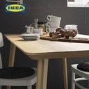 IKEA LISABO Meja Makan Minimalis Veneer Kayu Ash 140x78 cm