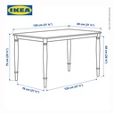IKEA DANDERYD Meja Makan Minimalis Hitam 130x80 cm