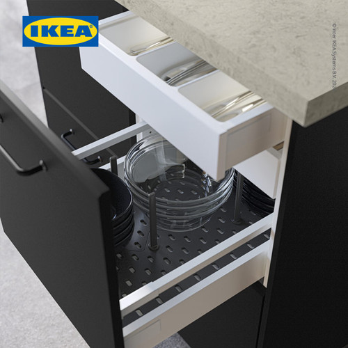 IKEA UPPDATERA Baki Pengatur Perkakas Dapur Putih 20x50 cm