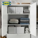 IKEA VIHALS Lemari Penyimpanan Minimalis Putih 105x37x140 cm