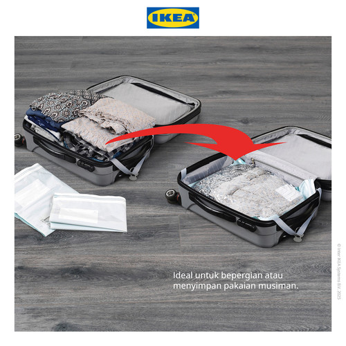 IKEA SPANTAD Kantong Vakum Gulung Biru Muda Set Isi 2pcs