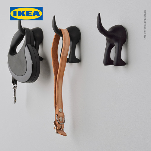 IKEA BASTIS Pengait Hook Dinding Minimalis 12cm