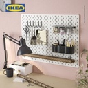 IKEA SKADIS Pengait Pegboard Bentuk J Hitam Isi 3pcs