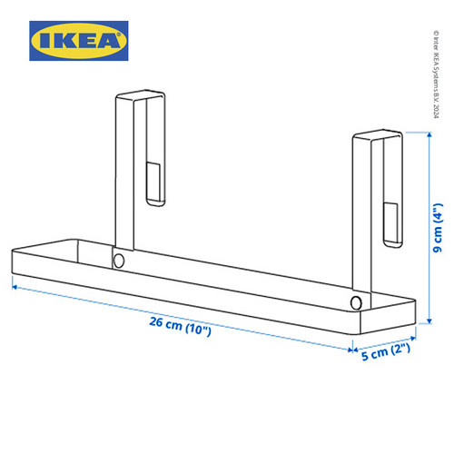 IKEA PALYCKE Rak Handuk Gantung Dengan Klip