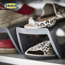 IKEA MURVEL Tempat Sepatu Tumpuk Abu-Abu 14x14x24 cm