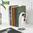 IKEA HOSSLA Penahan Buku dan Dokumen Putih