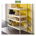 IKEA MACKAPAR Rak Tempat Sepatu 2 Tingkat Putih Minimalis 78x32x40 cm