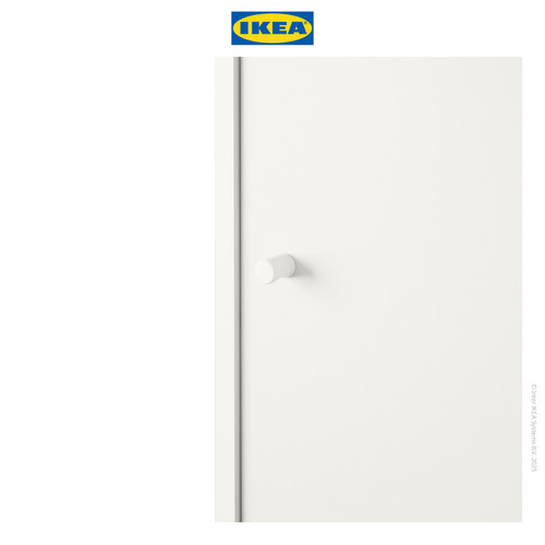 IKEA KLEPPSTAD Lemari Pakaian Pintu Geser Minimalis Putih 117x176 cm