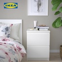 IKEA MALM Lemari Laci 2 Susun Minimalis Putih 40x55 cm