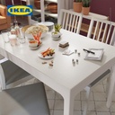 IKEA EKEDALEN Meja Makan Dapat Dipanjangkan Putih 120/180x80 cm