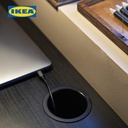 IKEA MICKE Meja Kerja dengan Laci Hitam/Cokelat 105x50 cm