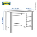 IKEA BRUSALI  Meja Kerja / Belajar Dengan Laci Putih 90x52 cm