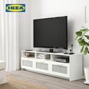 IKEA BRIMNES Meja TV Dengan Penyimpanan Putih 180x41x53 cm