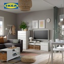 IKEA VIHALS Meja TV Dengan Laci Kuat Minimalis Putih 146x37x50 cm