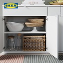IKEA VIHALS Lemari Penyimpanan Minimalis Putih 140x37x75 cm
