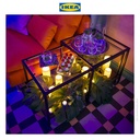 IKEA VITTSJO Meja Tamu Bersusun Serbaguna Hitam Set Isi 2 pcs 90x50cm