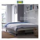 IKEA ALVDALEN Sofa Bed 3 Dudukan Minimalis Knisa Abu-Abu/Krem