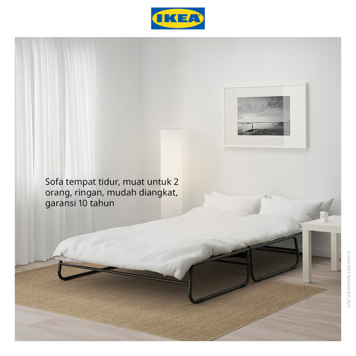IKEA HAMMARN Sofa Bed Knisa Abu-Abu Tua 120cm
