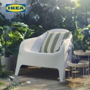 IKEA SKARPO Kursi Berlengan Luar Ruang Putih
