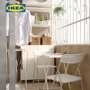 IKEA TORPARO Kursi Dalam/Luar Ruang Dapat Dilipat Putih/Abu-abu