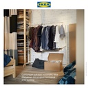 IKEA MULIG Stand Gantungan Pakaian Putih 99x152 cm