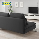 IKEA SODERHAMN Sofa 3 Dudukan Minimalis Abu-Abu tua
