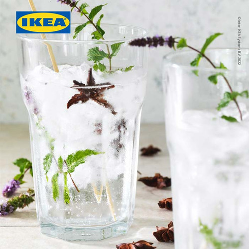 IKEA POKAL Gelas Kaca Bening Berkualitas 35cl Isi 4pcs
