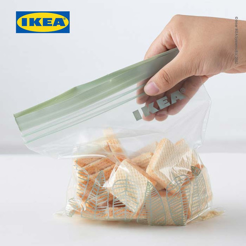 IKEA ISTAD Kantong Plastik Klip Penyimpan 0,4L dan 1L Isi 60 pcs