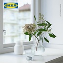 IKEA PADRAG Vas Bunga Kaca Dekorasi Meja 17cm