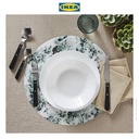 IKEA OFTAST Piring Makan Keramik Putih 25cm