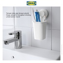IKEA TISKEN Tempat Sikat Gigi Tempel Dinding