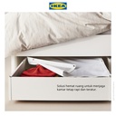 IKEA VARDO Kotak Penyimpanan Bawah Tempat Tidur Putih 65x70cm