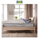 IKEA VAGSTRANDA Kasur Kantong Pegas Tipe Keras Biru Muda 180x200cm