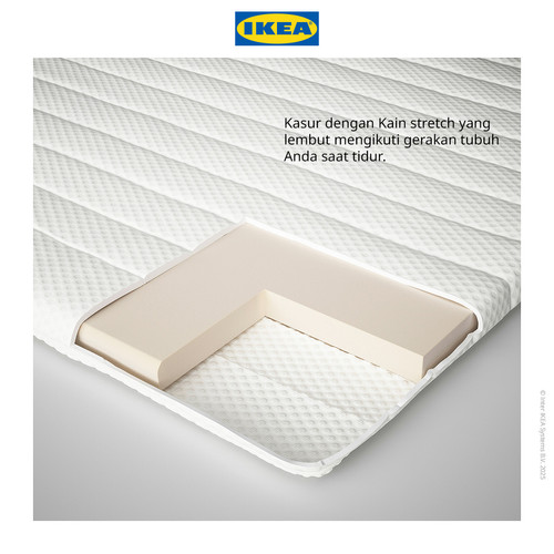 IKEA NISSEHOLM Alas Kasur Putih 180x200cm