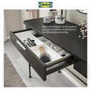 IKEA GRAFJALLET Meja Rias Antrasit 100x42cm