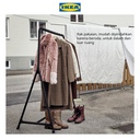 IKEA TURBO Rak Pakaian Serbaguna Hitam 117x59cm