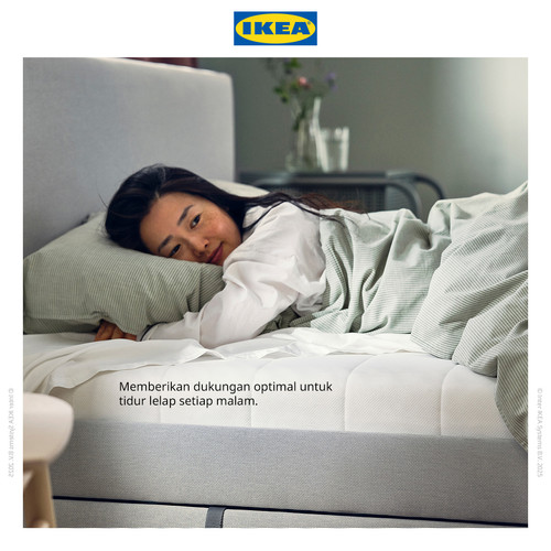 IKEA AFJALL Kasur Busa Tipe Keras Putih 180x200 cm