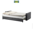 IKEA FRIHETEN Sofa Bed / Tempat Tidur 3 Dudukan Skiftebo Abu Tua