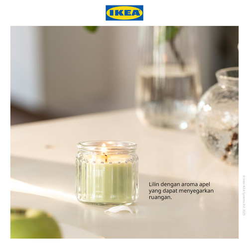 IKEA LOVSKOGSLUND Lilin Beraroma Apel Tahan 12 Jam