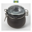IKEA KORKEN Stoples Kaca Dengan Penutup 13cl Warna Campuran Isi 3pcs