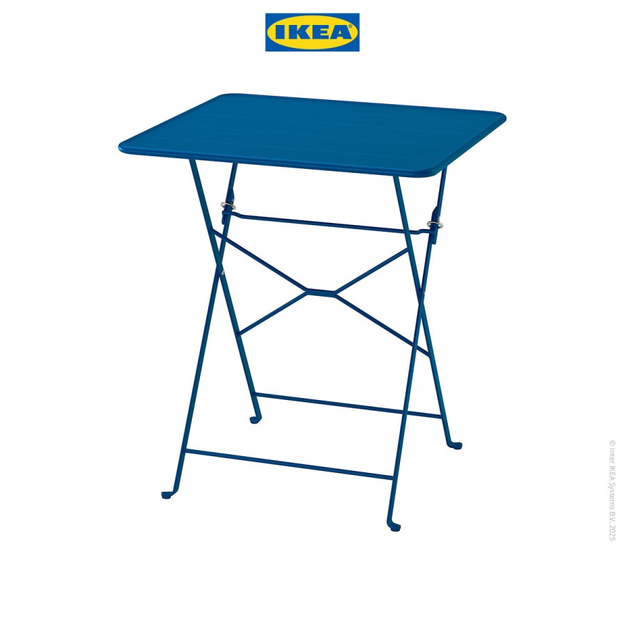 IKEA SUNDSO Meja Luar Ruangan Biru Tua 65x65cm