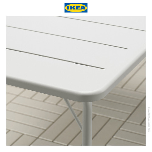IKEA TORPARO Meja Luar Ruangan Dapat Dilipat Putih 130x74cm